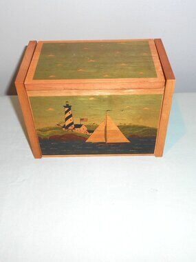 Warren Kimble Coastal Breeze recipe box